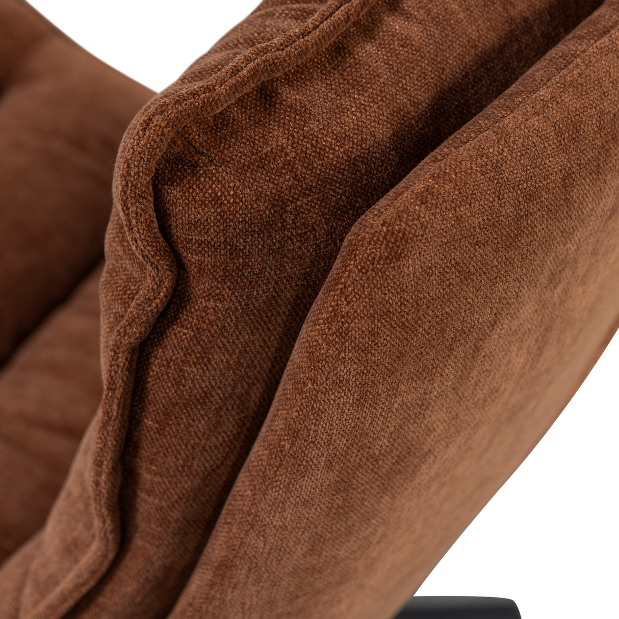 Kube Draaifauteuil Met Hocker Bruin