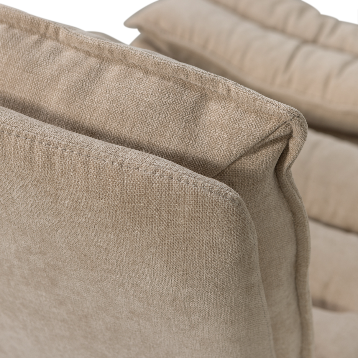 Kube Draaifauteuil Met Hocker Naturel