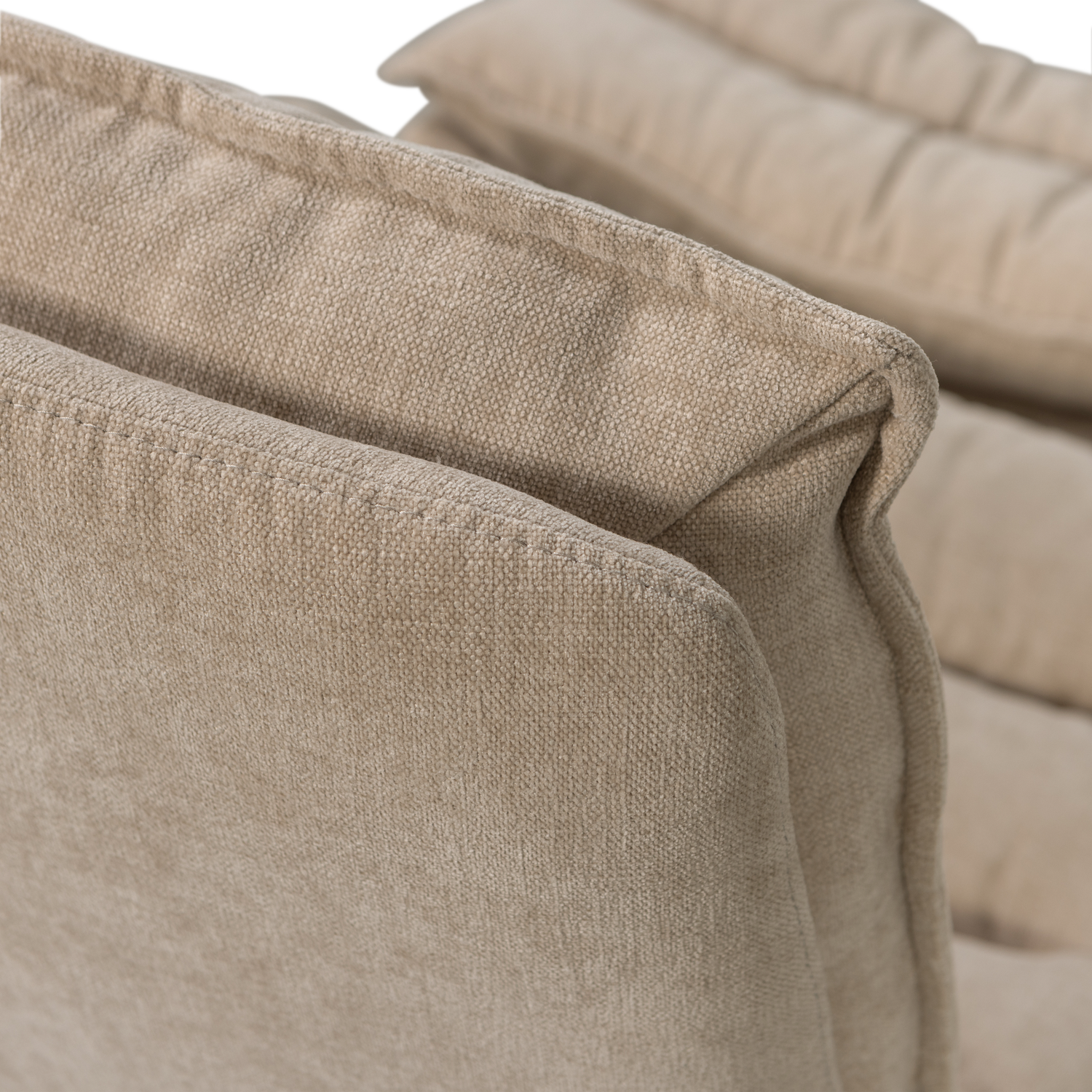 Kube Draaifauteuil Met Hocker Naturel