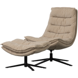 Kube Draaifauteuil Met Hocker Naturel