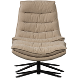 Kube Draaifauteuil Met Hocker Naturel