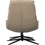 Kube Draaifauteuil Met Hocker Naturel