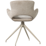 Eliva Eetkamerstoel Structure Velvet Zand Set Van 2