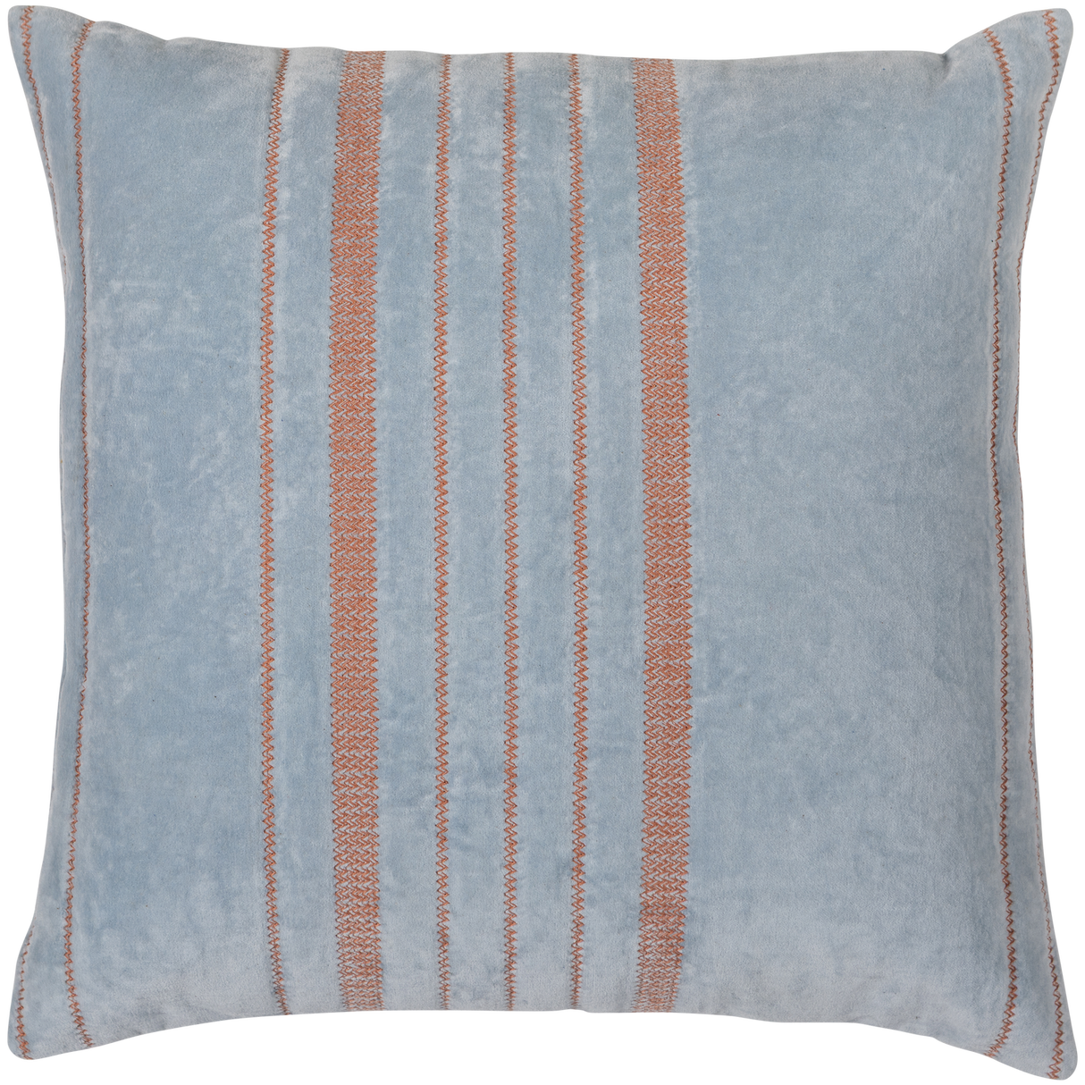 Laon Kussens Velvet Naturel/Blauw Set Van 3