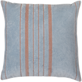 Laon Kussens Velvet Naturel/Blauw Set Van 3