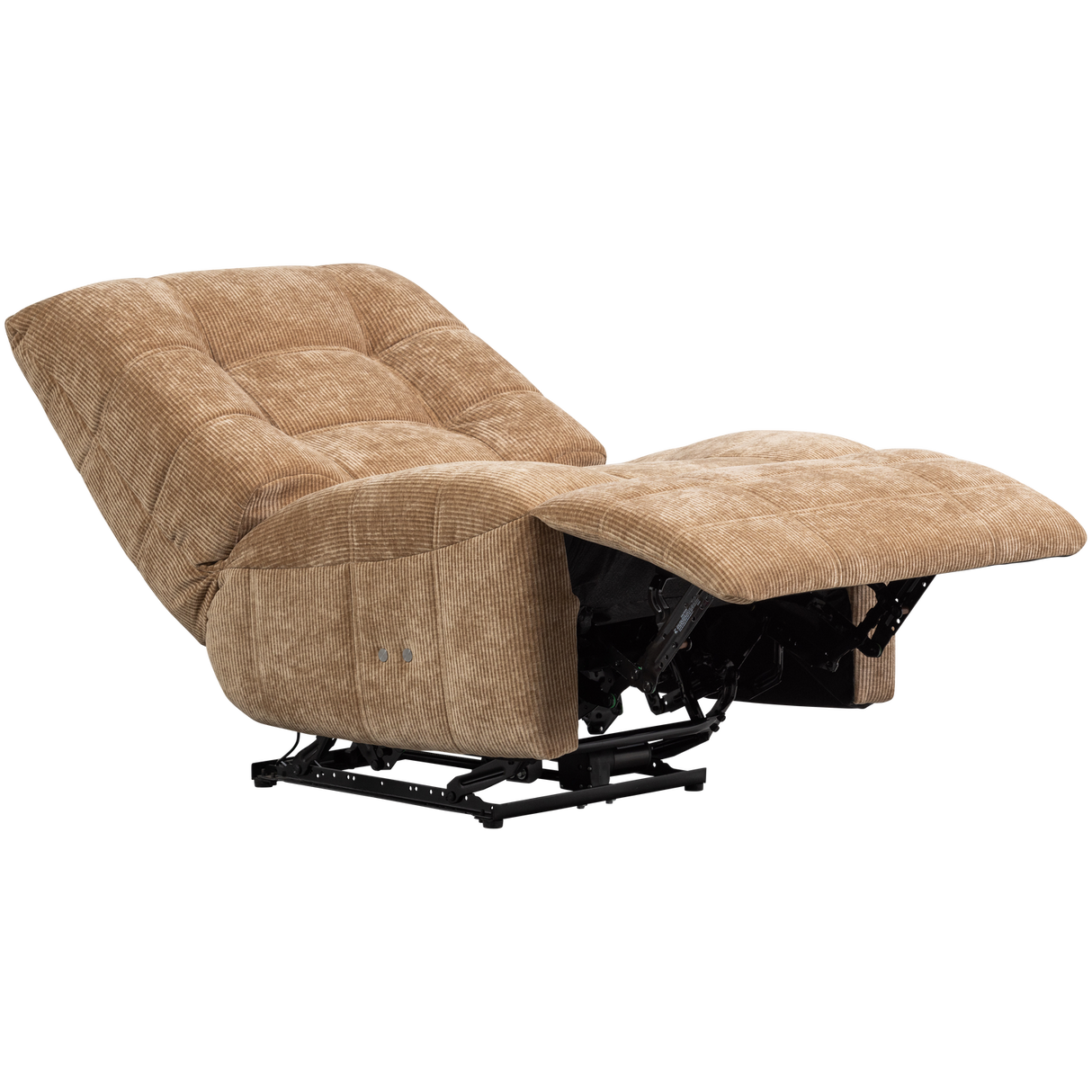 Hein Relaxfauteuil Elektrisch Geweven Rib Lichtbruin