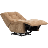 Hein Relaxfauteuil Elektrisch Geweven Rib Lichtbruin