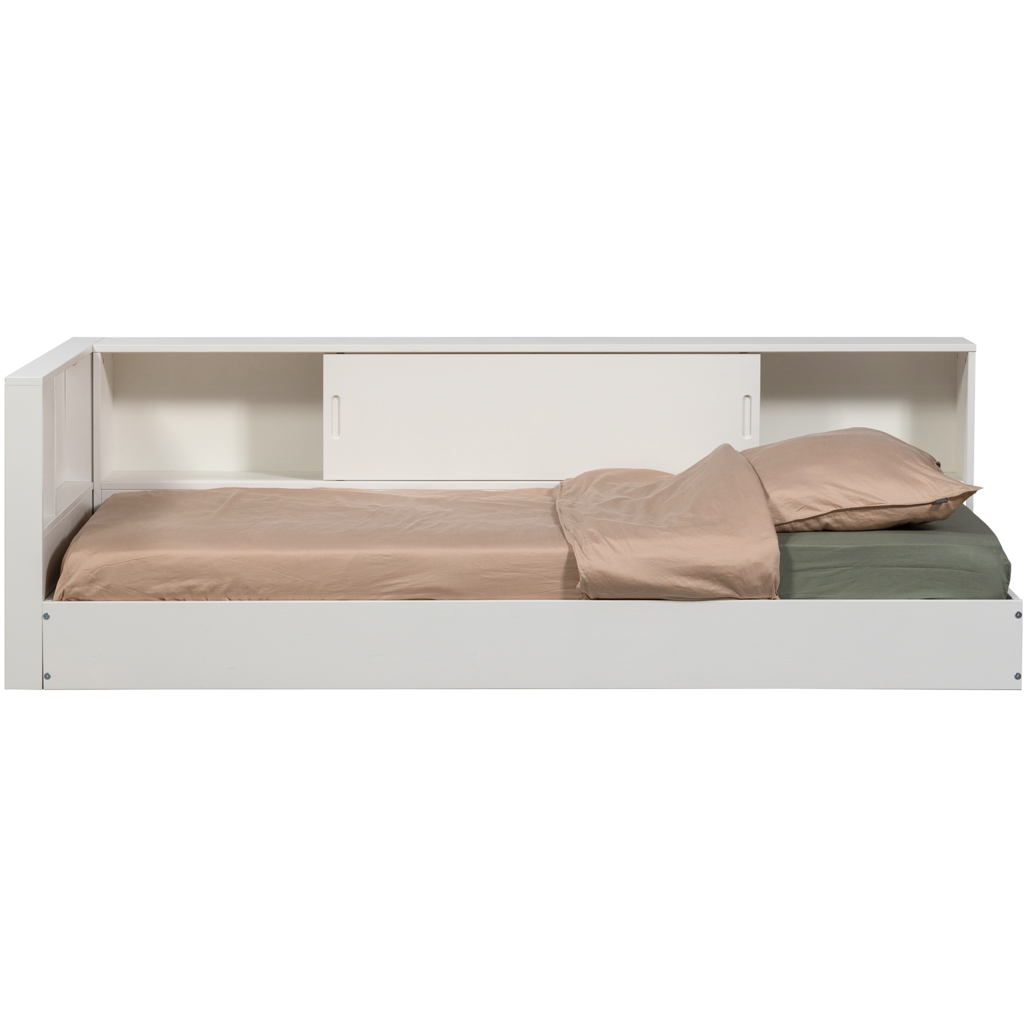 Carter Hoekbed Links/Rechts Grenen Wit [Fsc]