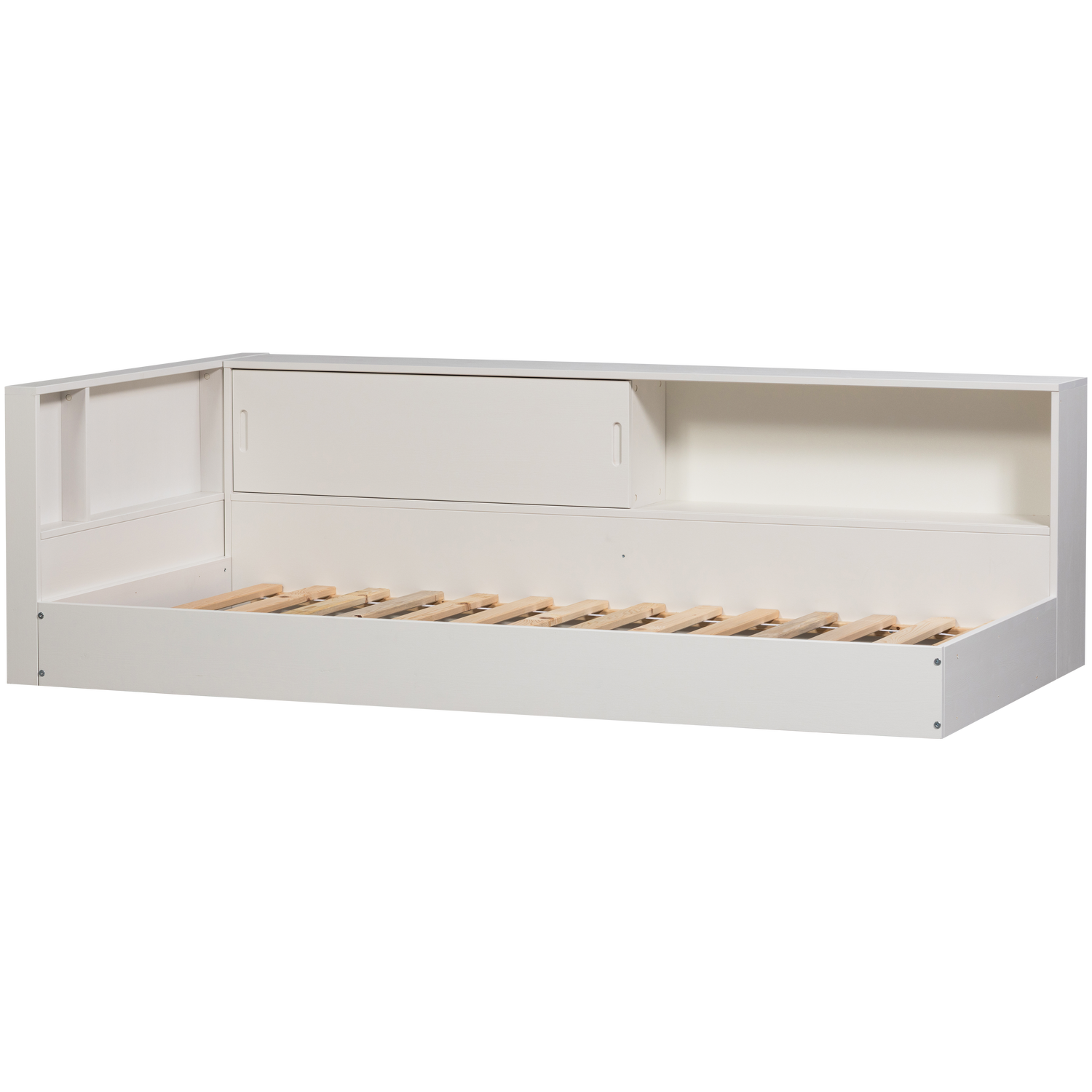 Carter Hoekbed Links/Rechts Grenen Wit [Fsc]