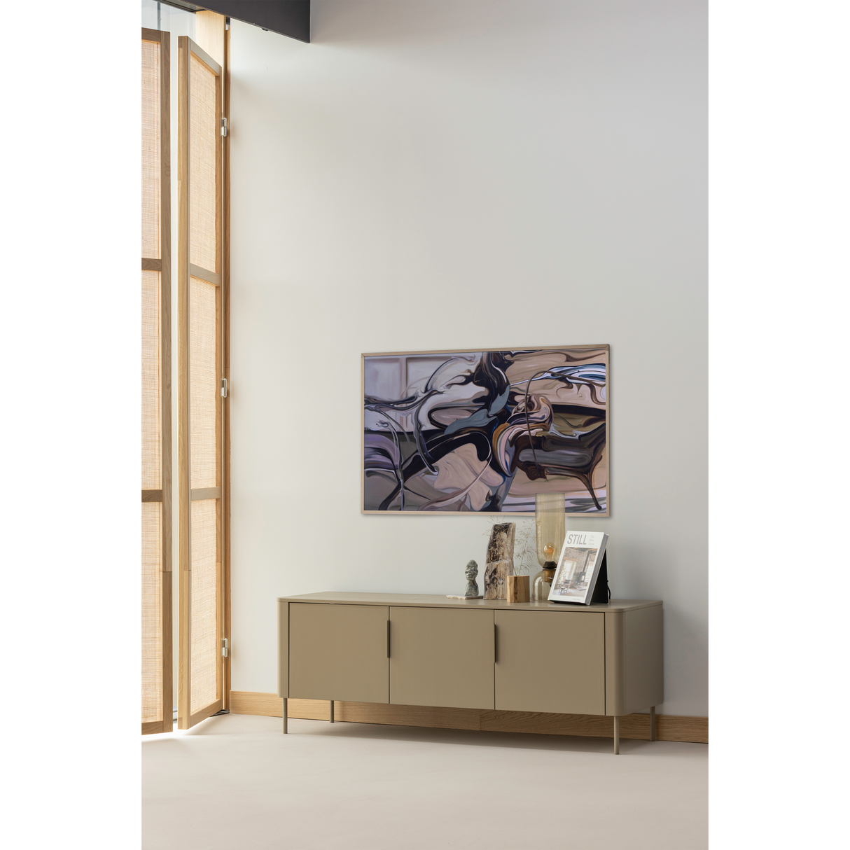 Gunnar Tv Meubel 154 Cm Grenen Mud [Fsc]