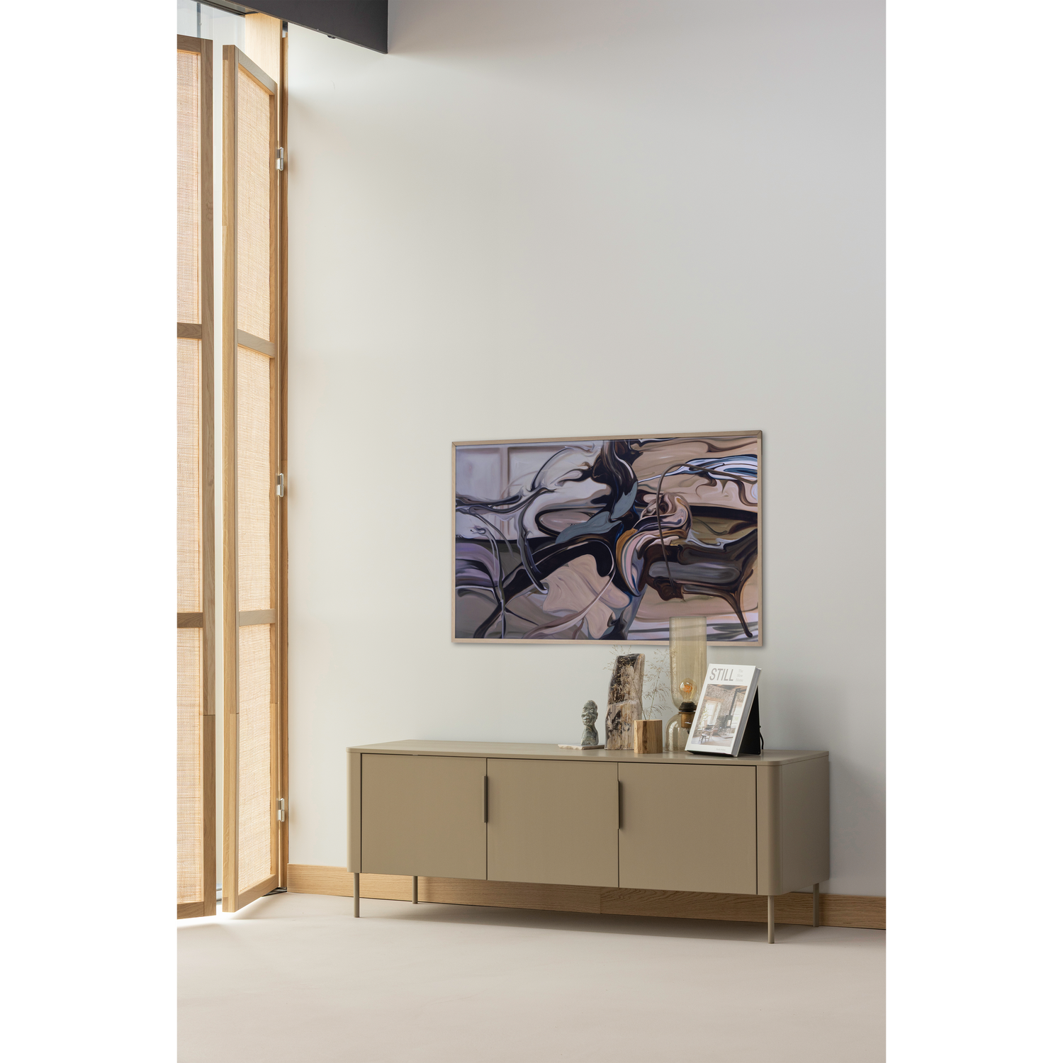 Gunnar Tv Meubel 154 Cm Grenen Mud [Fsc]