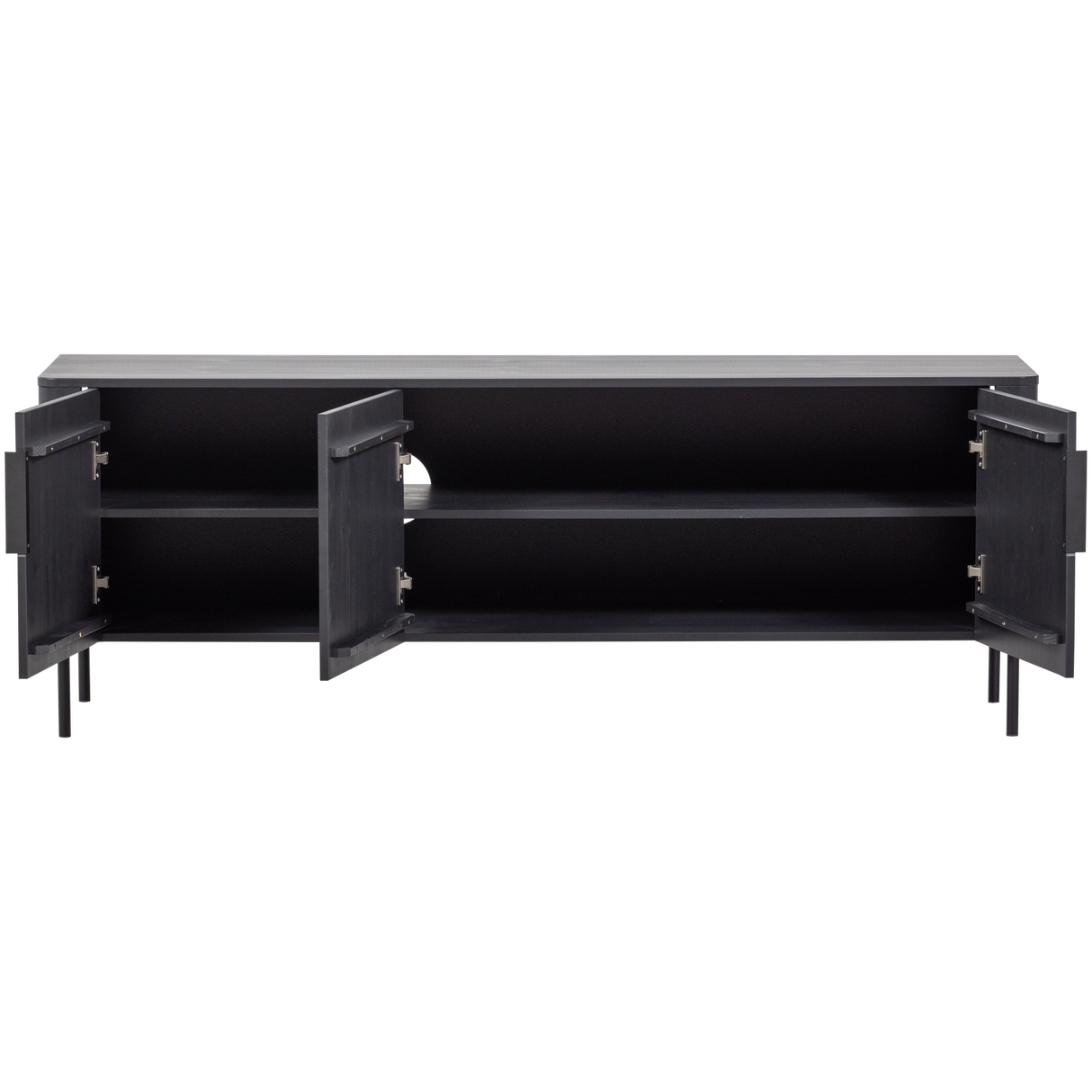 Gunnar Tv Meubel 154 Cm Grenen Matzwart [Fsc]