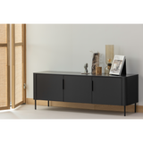 Gunnar Tv Meubel 154 Cm Grenen Matzwart [Fsc]
