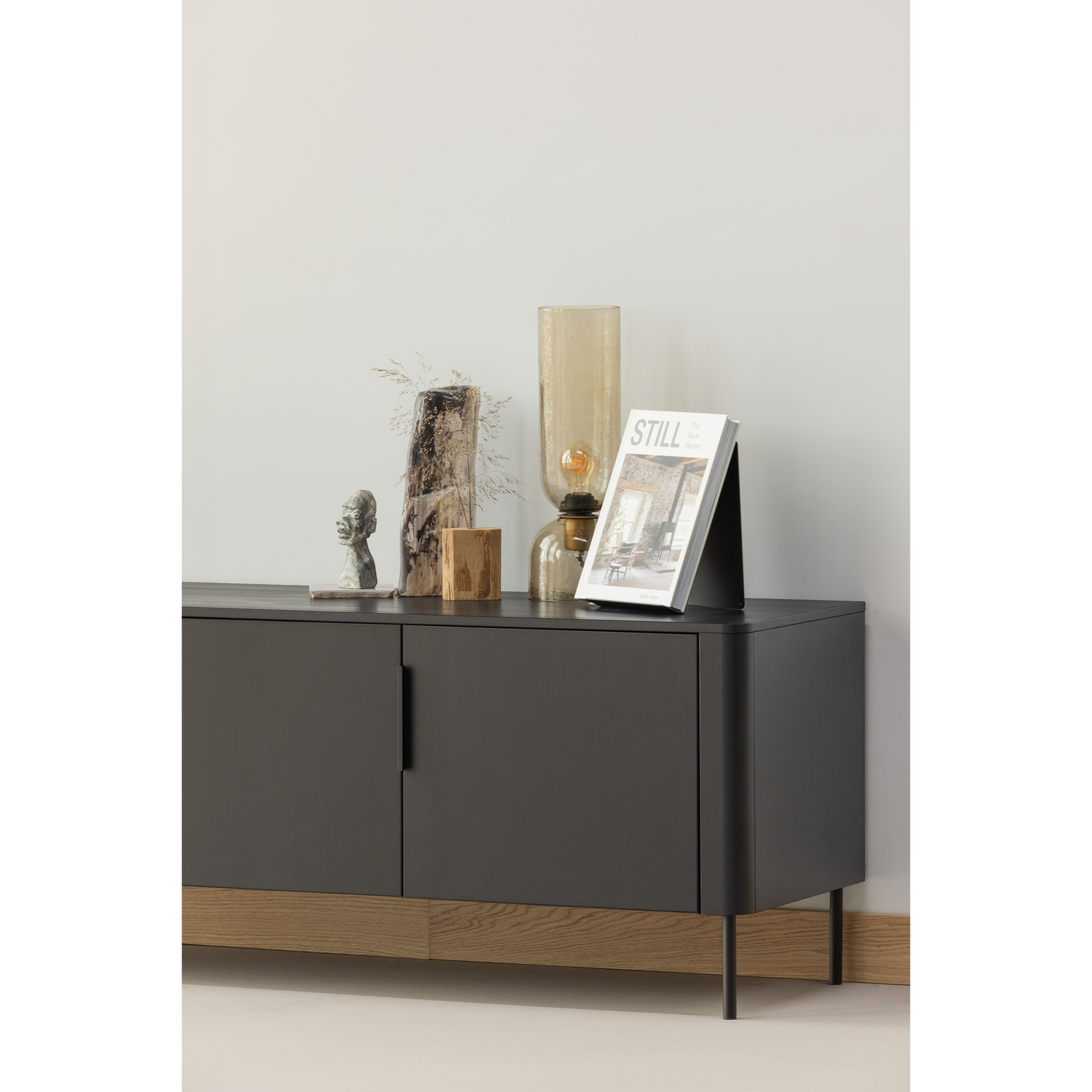Gunnar Tv Meubel 154 Cm Grenen Matzwart [Fsc]