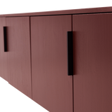 Gunnar Tv Meubel 200 Cm Grenen Bordeauxrood [Fsc]