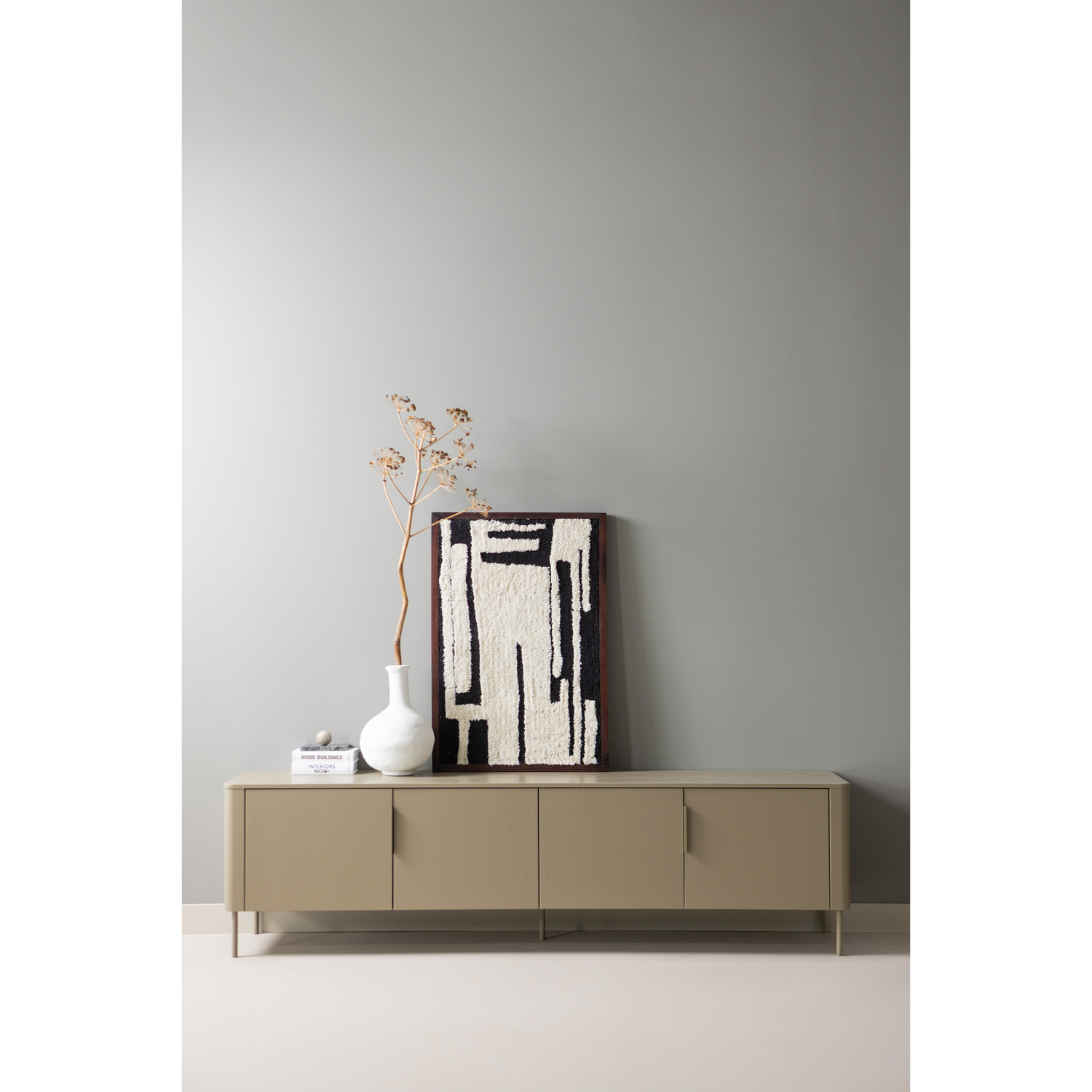 Anka Wanddeco Katoen Zwart/Wit