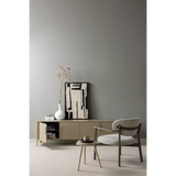 Udar Fauteuil Naturel Met Houten Frame Donkerbruin