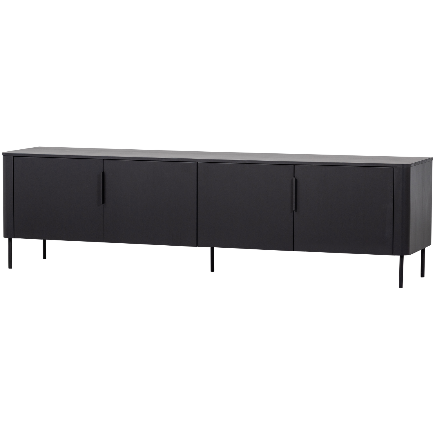 Gunnar Tv Meubel 200 Cm Grenen Matzwart [Fsc]