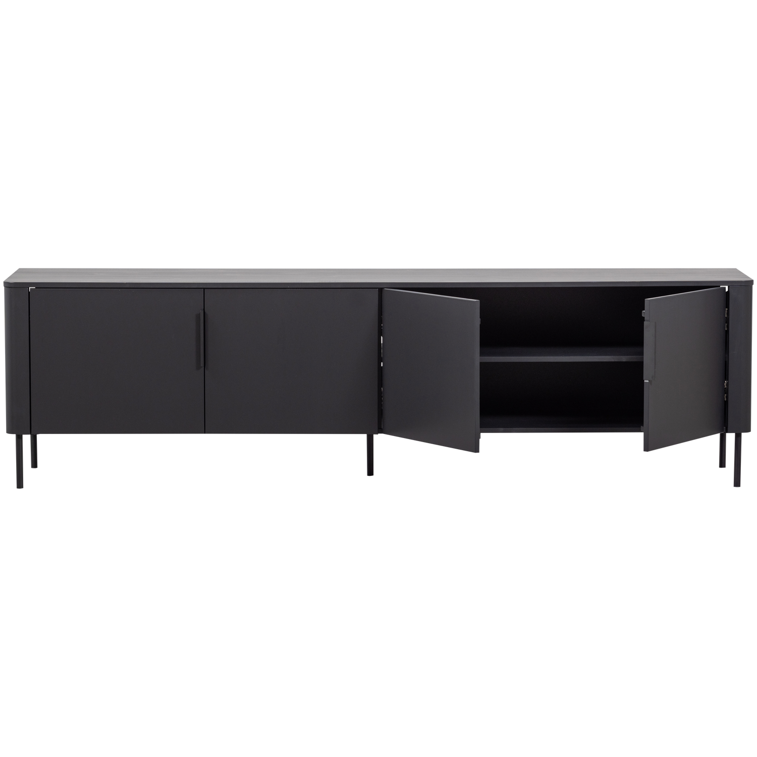 Gunnar Tv Meubel 200 Cm Grenen Matzwart [Fsc]