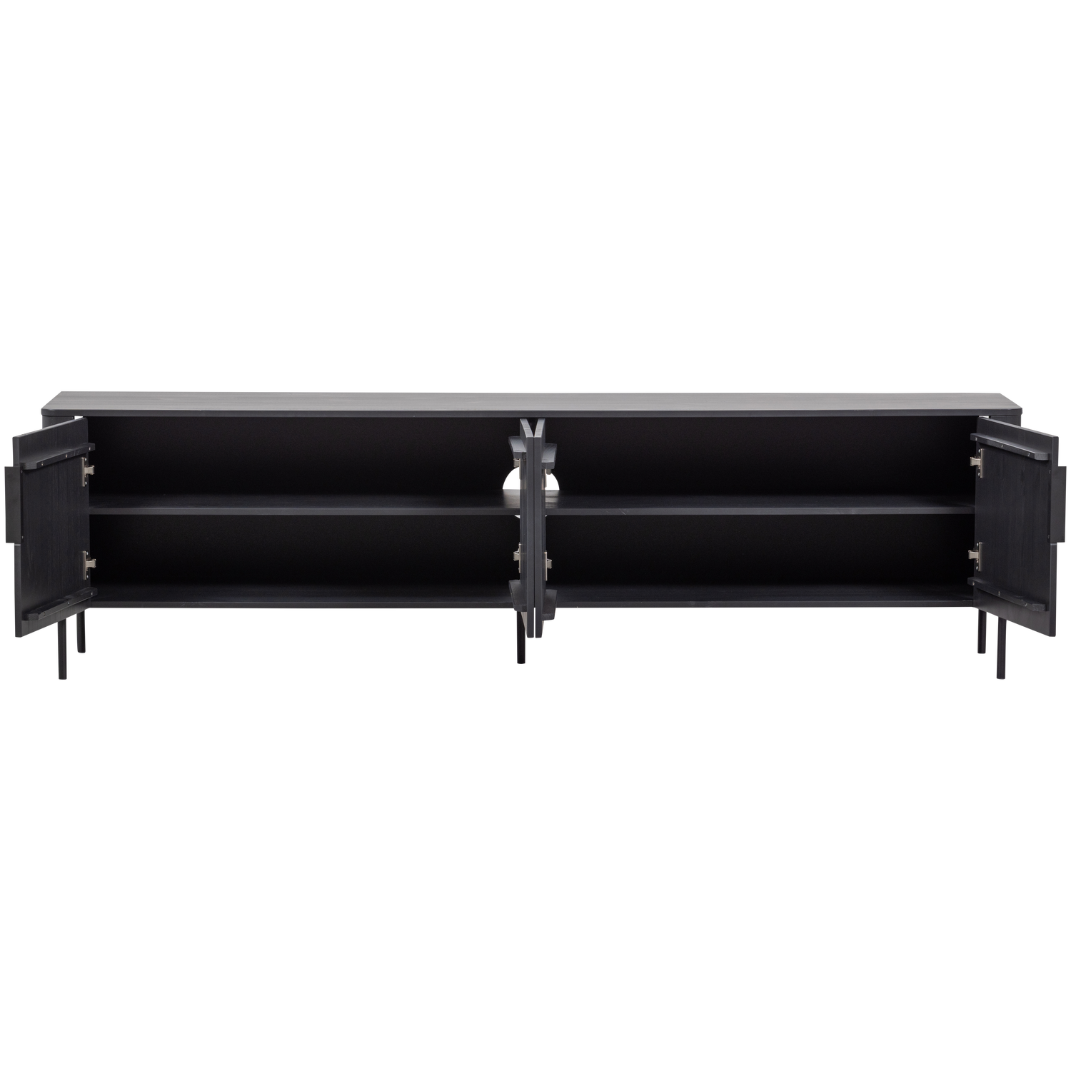 Gunnar Tv Meubel 200 Cm Grenen Matzwart [Fsc]