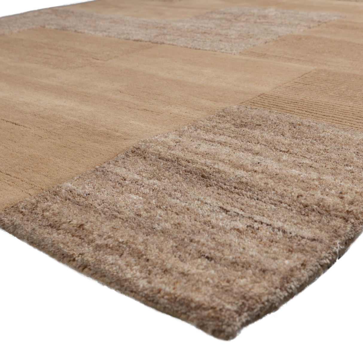 Noven Handgeweven Vloerkleed Wol/Katoen Zand 170x240 Cm