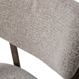 Udar Fauteuil Naturel Met Houten Frame Donkerbruin
