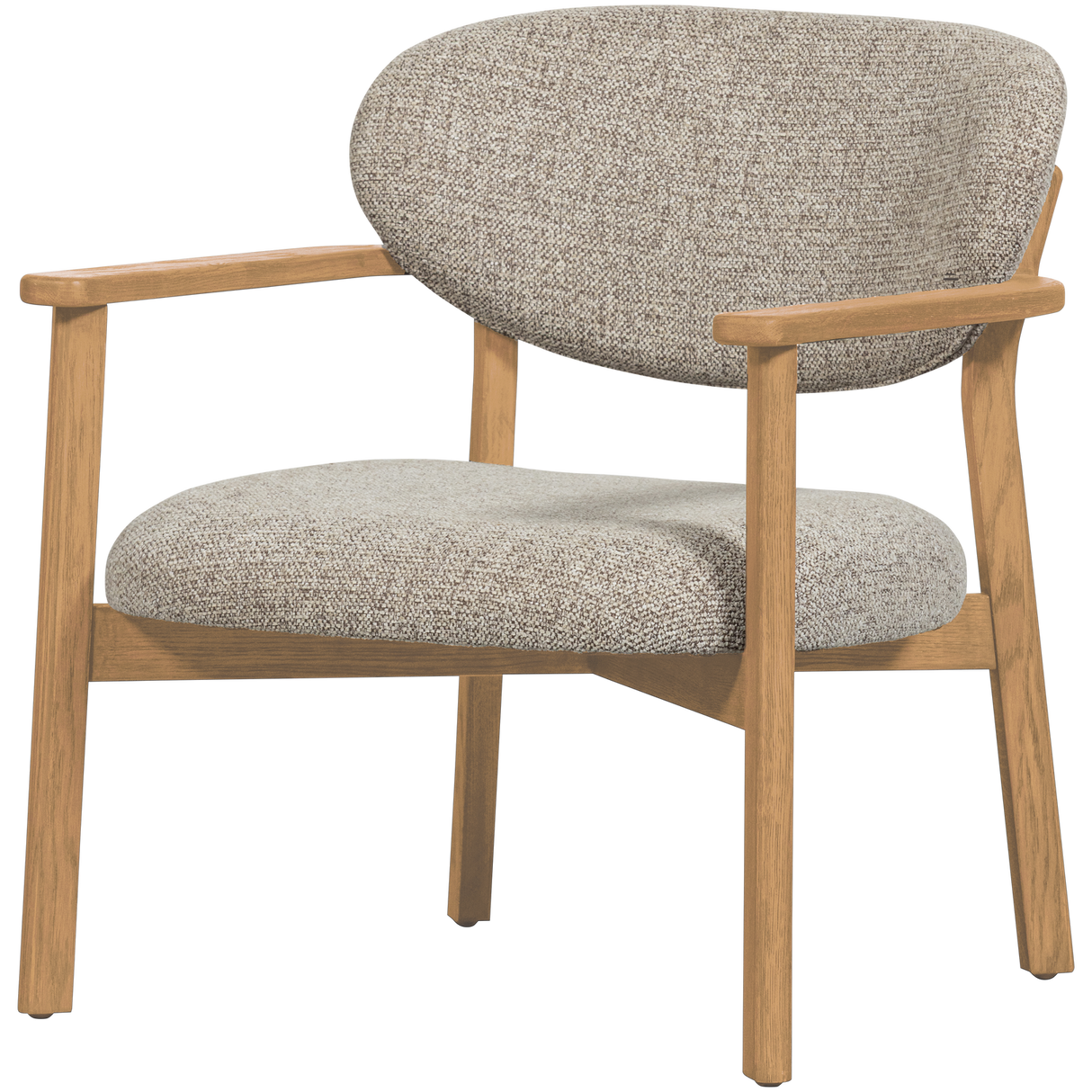 Udar Fauteuil Naturel Met Houten Frame Naturel