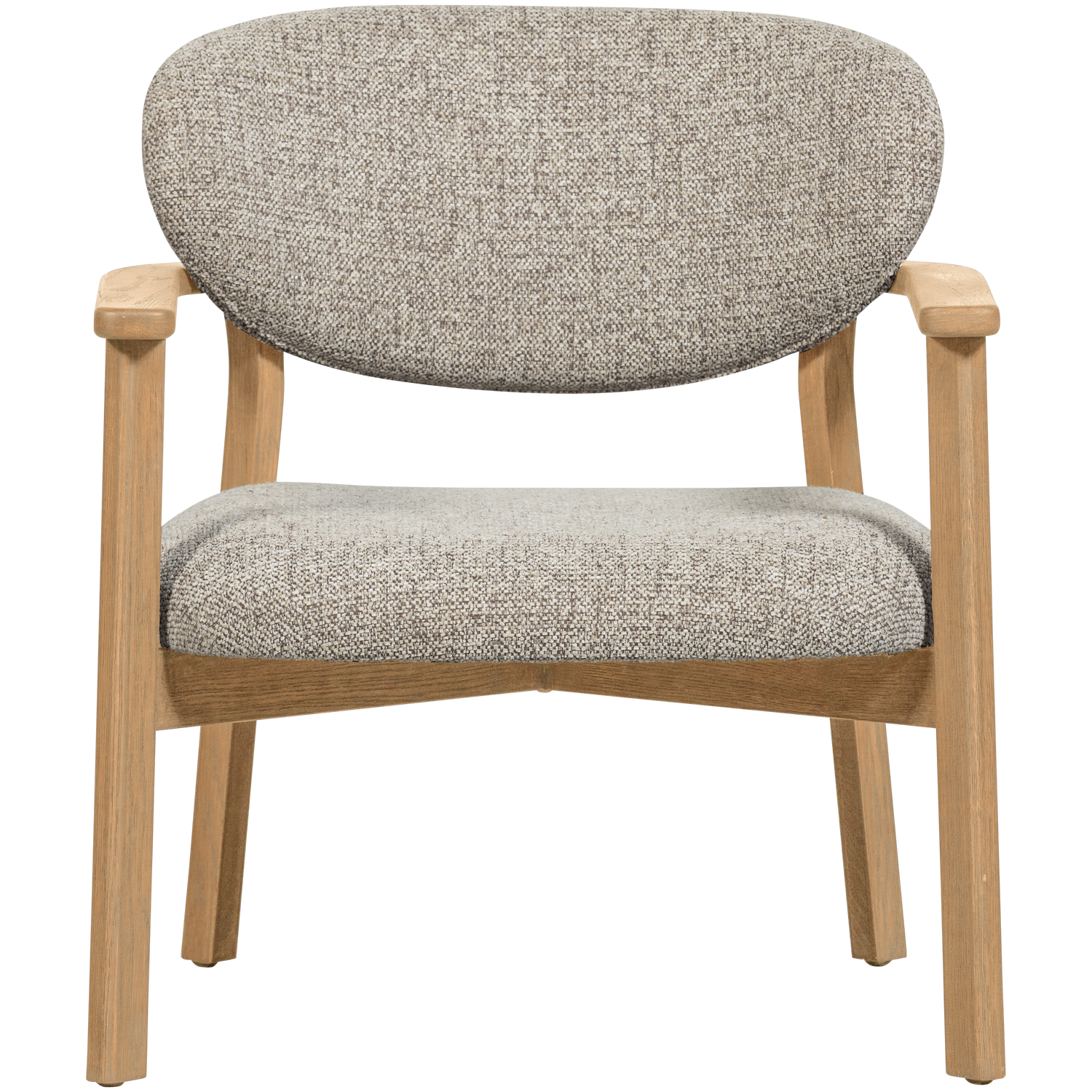 Udar Fauteuil Naturel Met Houten Frame Naturel