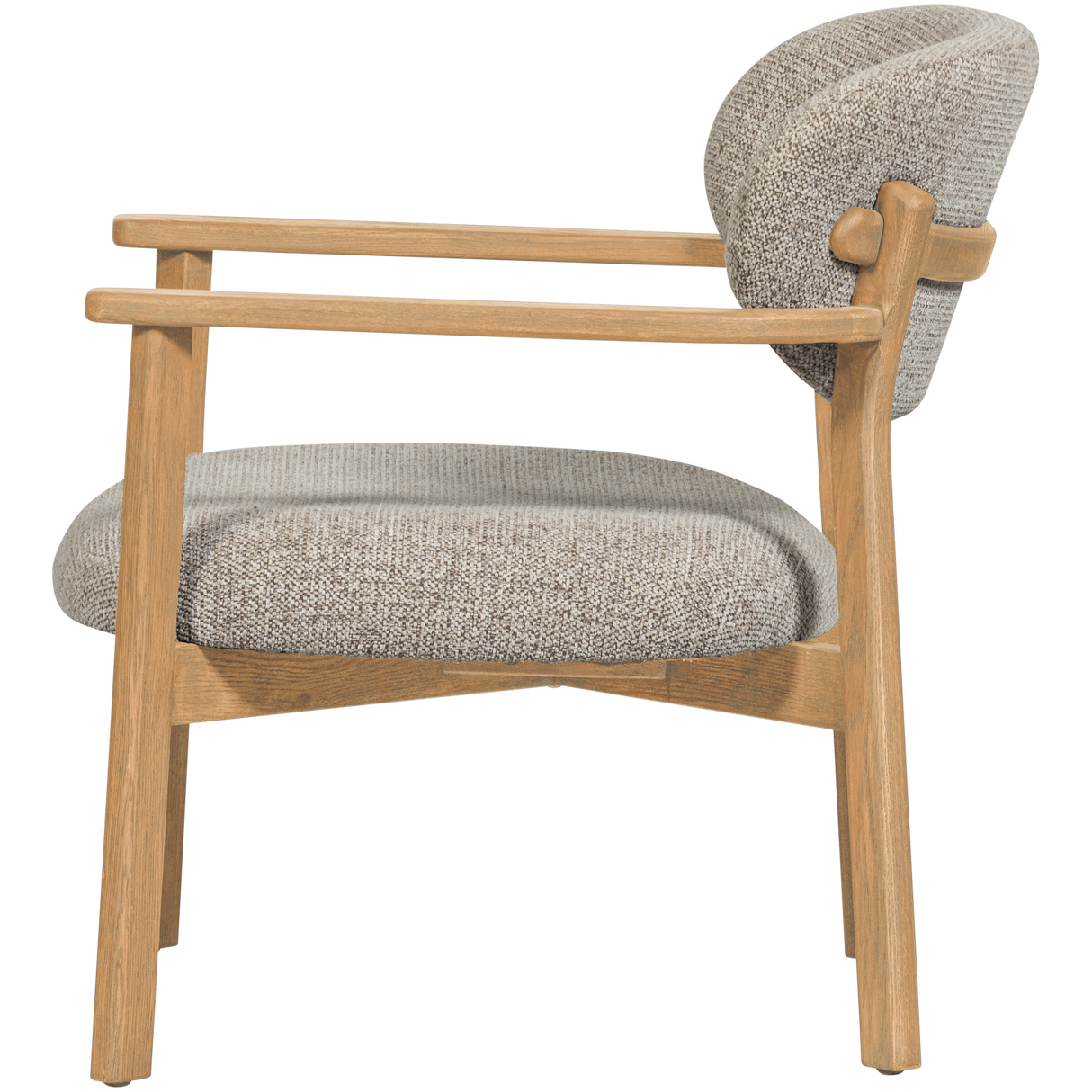 Udar Fauteuil Naturel Met Houten Frame Naturel