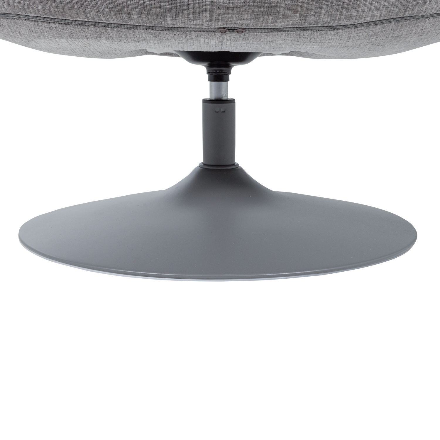 Elvi Draaifauteuil Chenille Structuur Lichtgrijs
