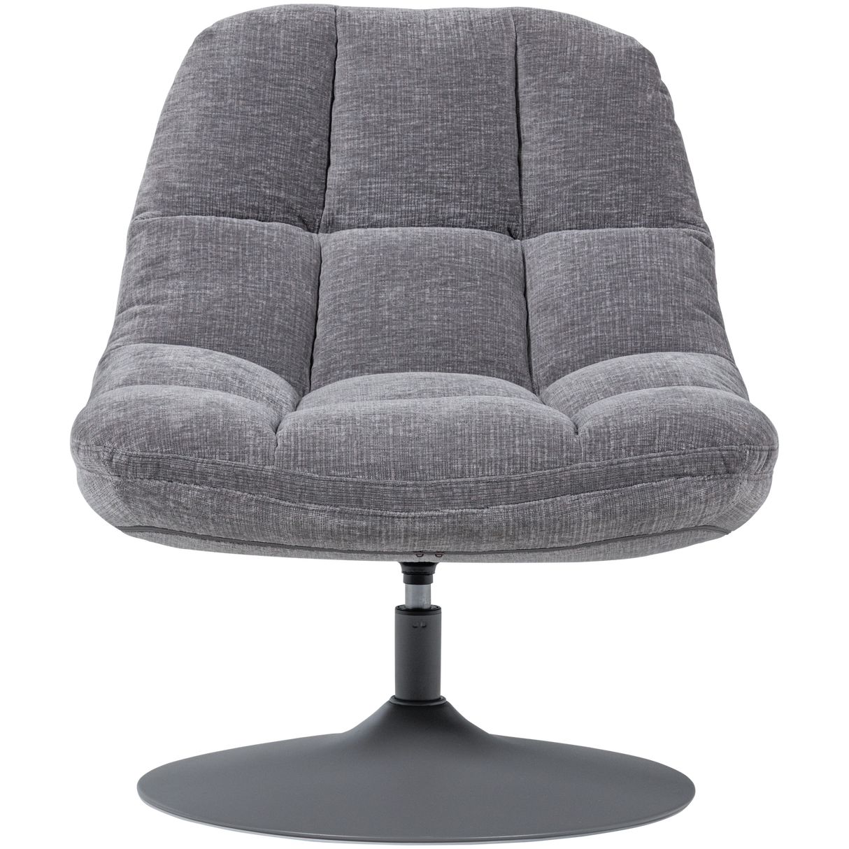 Elvi Draaifauteuil Chenille Structuur Lichtgrijs