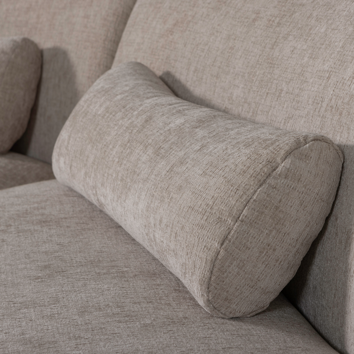 Batavier Half Ronde Bank 4 Zits Velvet Zand Melange