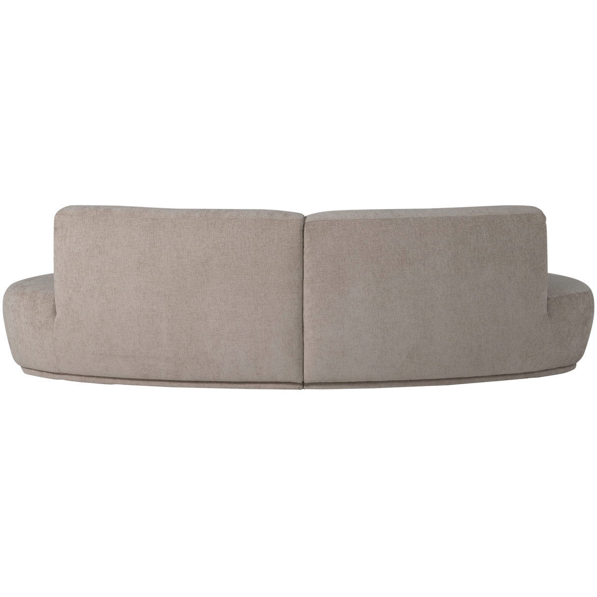 Batavier Half Ronde Bank 4 Zits Velvet Zand Melange