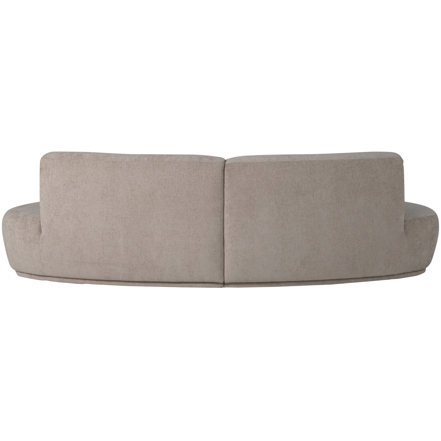 Batavier Half Ronde Bank 4 Zits Velvet Zand Melange