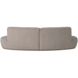 Batavier Half Ronde Bank 4 Zits Velvet Zand Melange