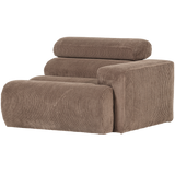 Novi 1 Zits Element Arm Rechts Ribstof Taupe