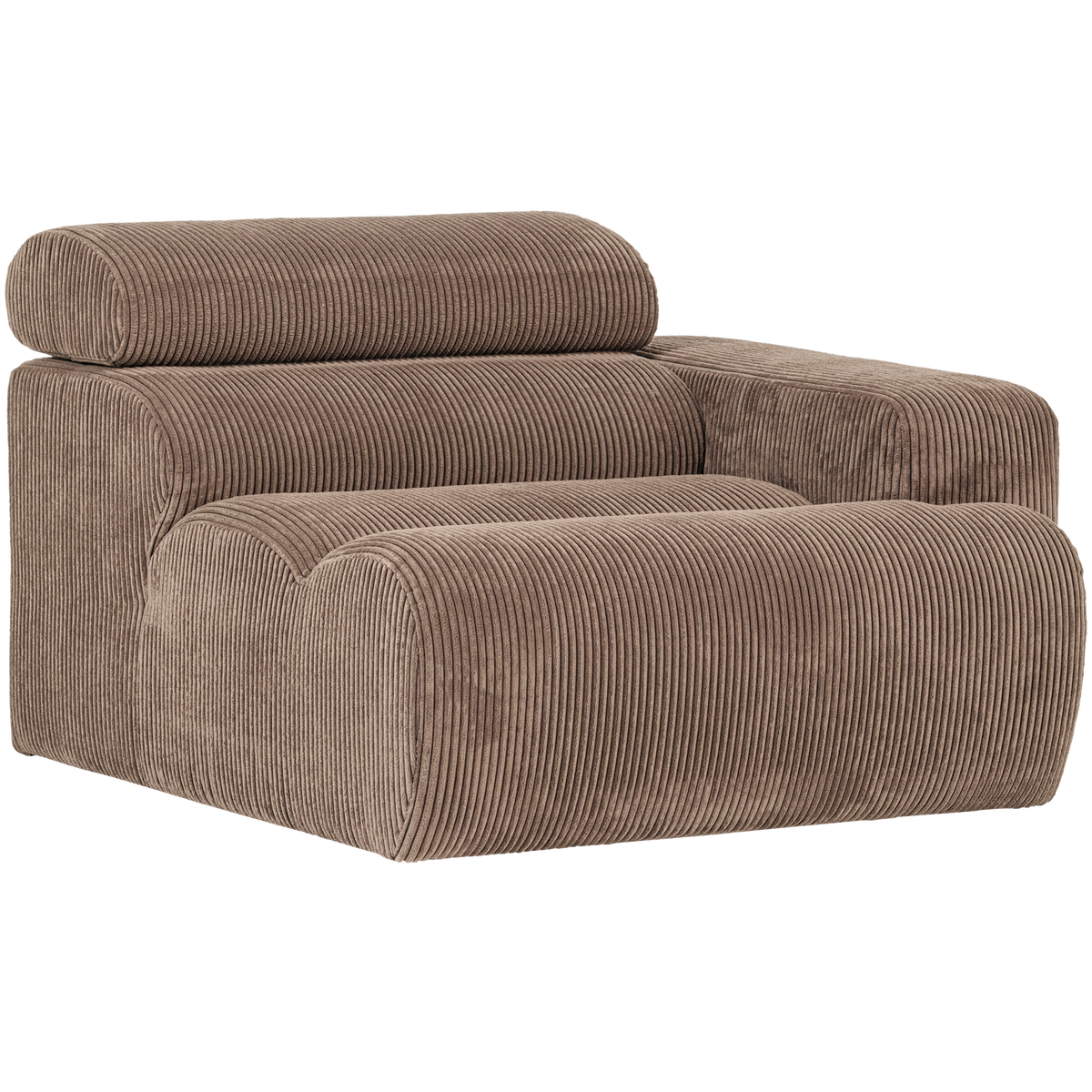 Novi 1 Zits Element Arm Rechts Ribstof Taupe