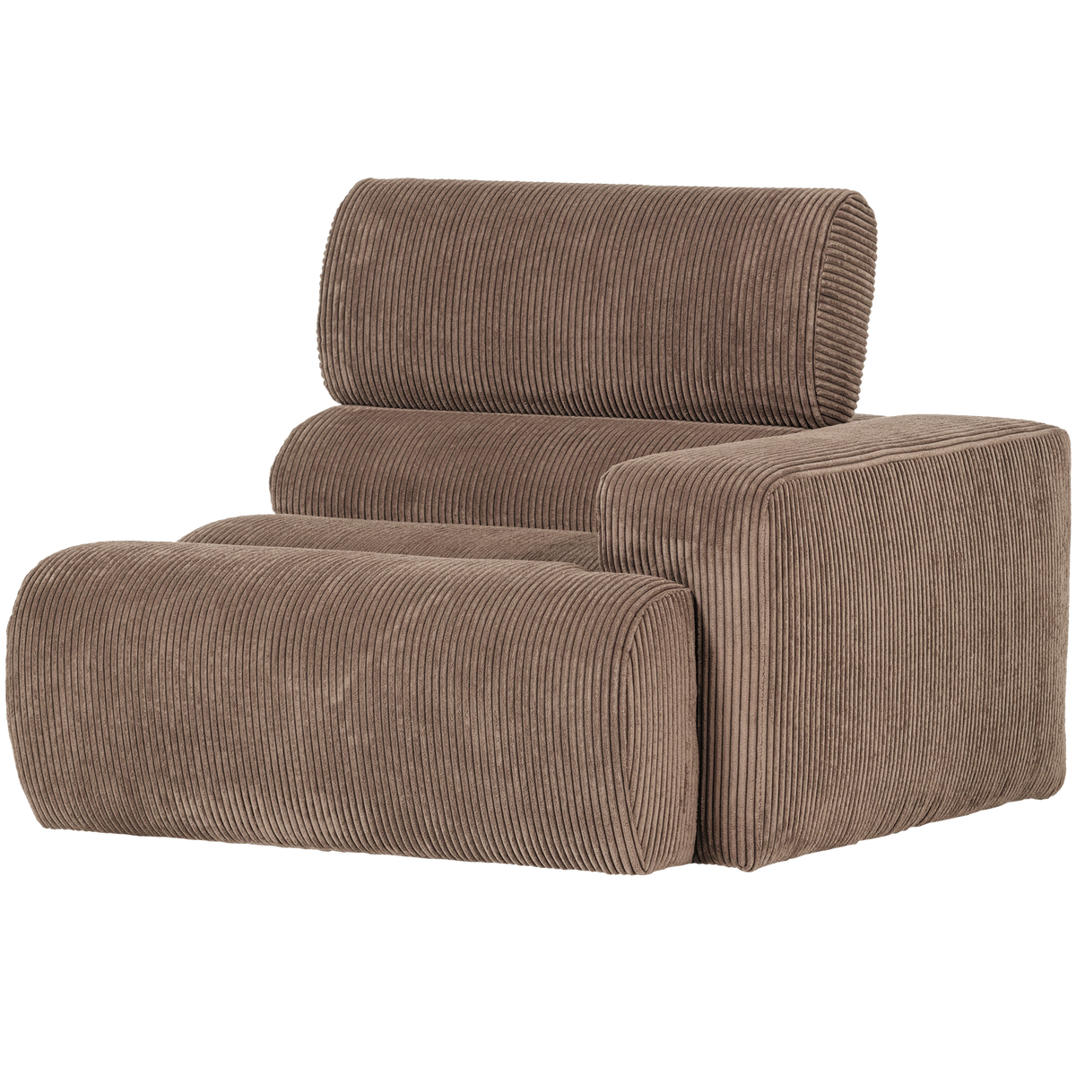 Novi 1 Zits Element Arm Rechts Ribstof Taupe