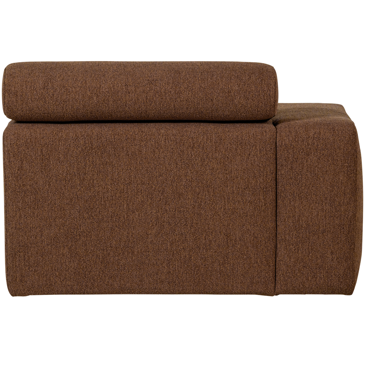 Novi Chaise Longue Element Arm Links Boucle Mokkabruin