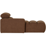 Novi Chaise Longue Element Arm Links Boucle Mokkabruin