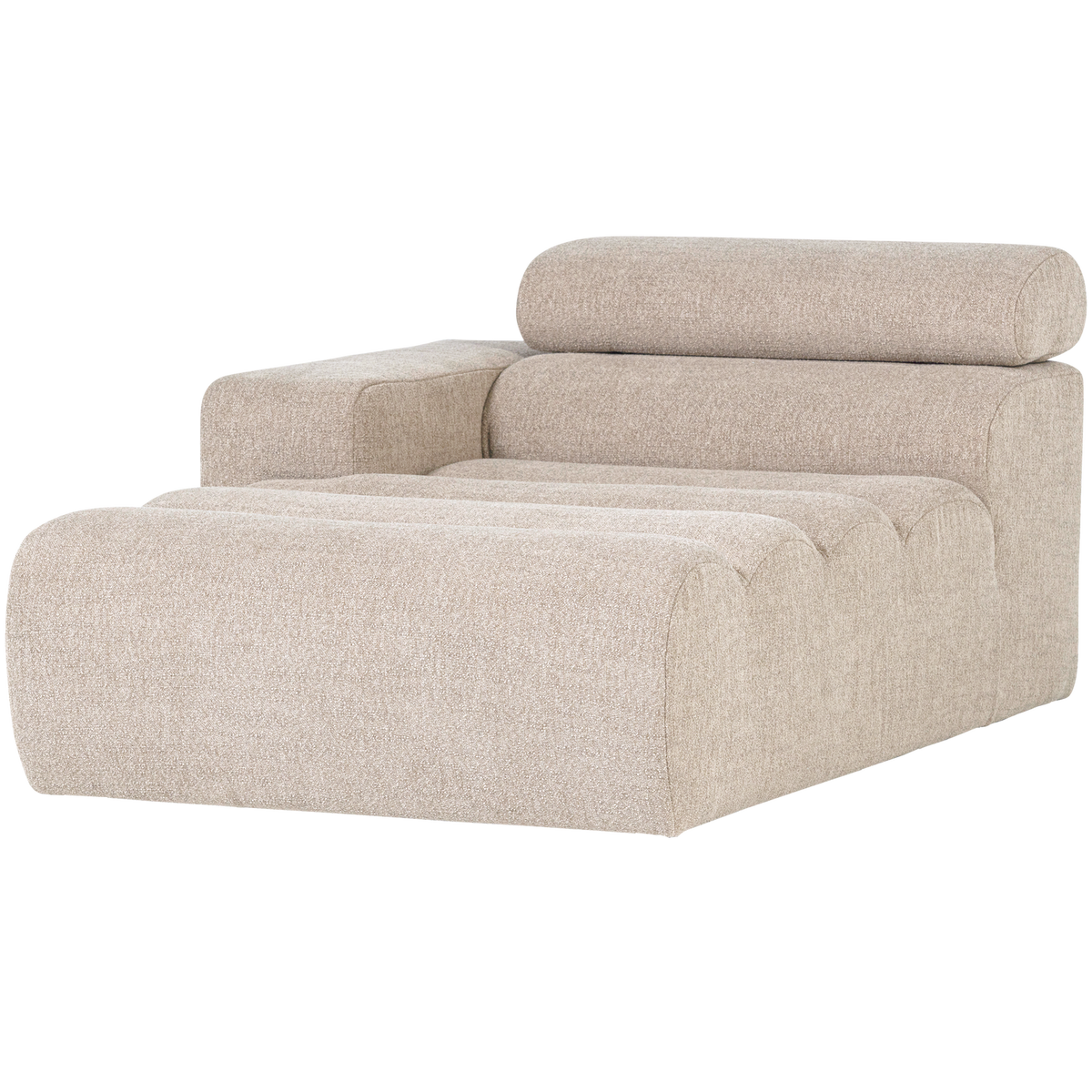 Novi Chaise Longue Element Arm Links Boucle Naturel