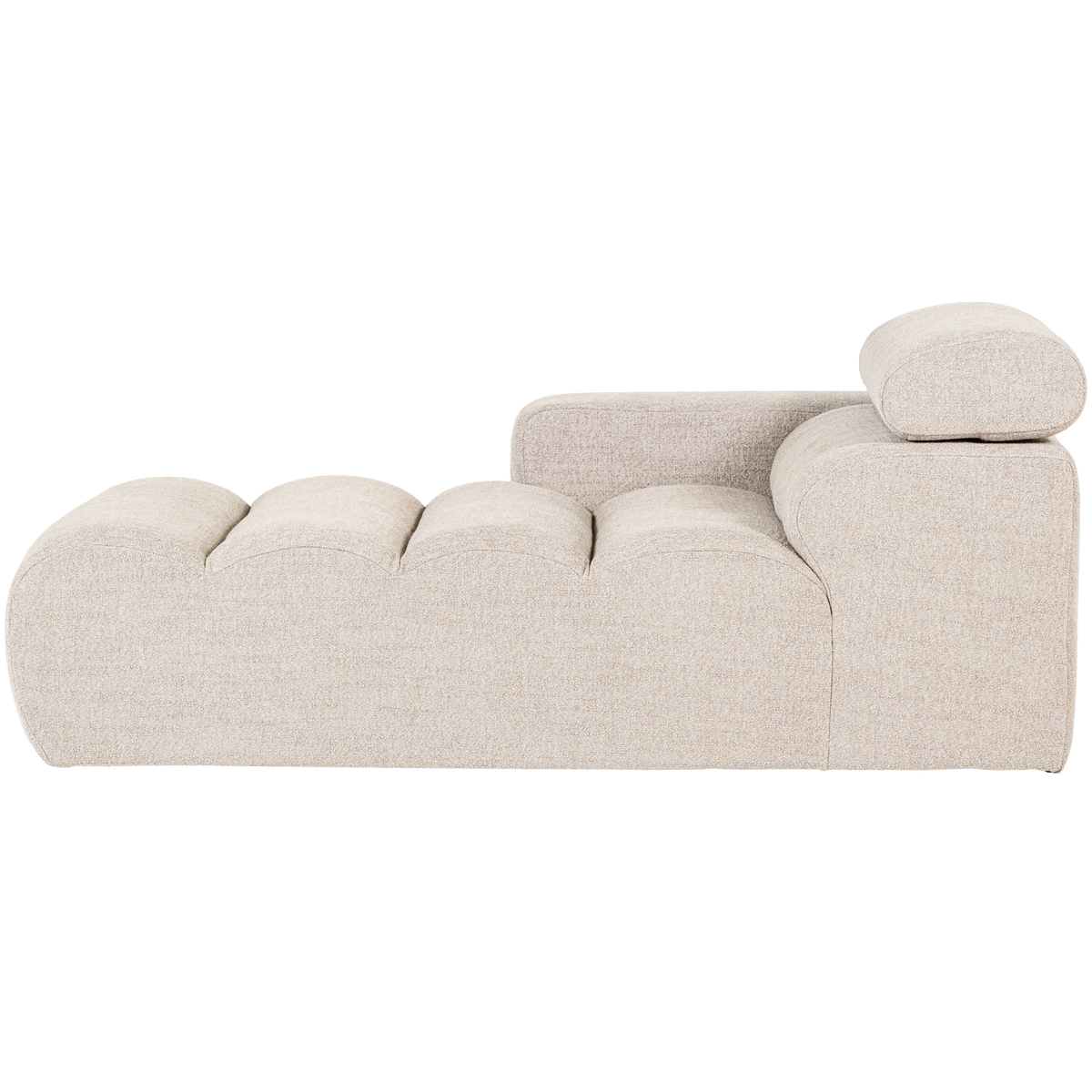 Novi Chaise Longue Element Arm Links Boucle Naturel