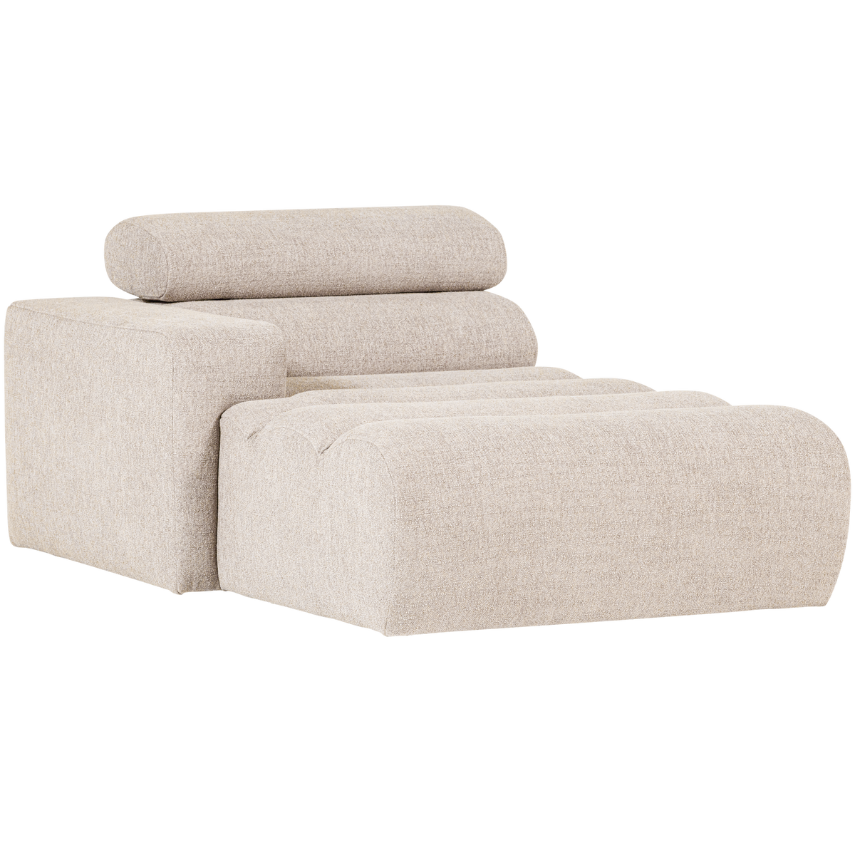 Novi Chaise Longue Element Arm Links Boucle Naturel