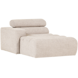 Novi Chaise Longue Element Arm Links Boucle Naturel