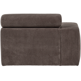 Novi Chaise Longue Element Arm Links Ribstof Grijsbruin