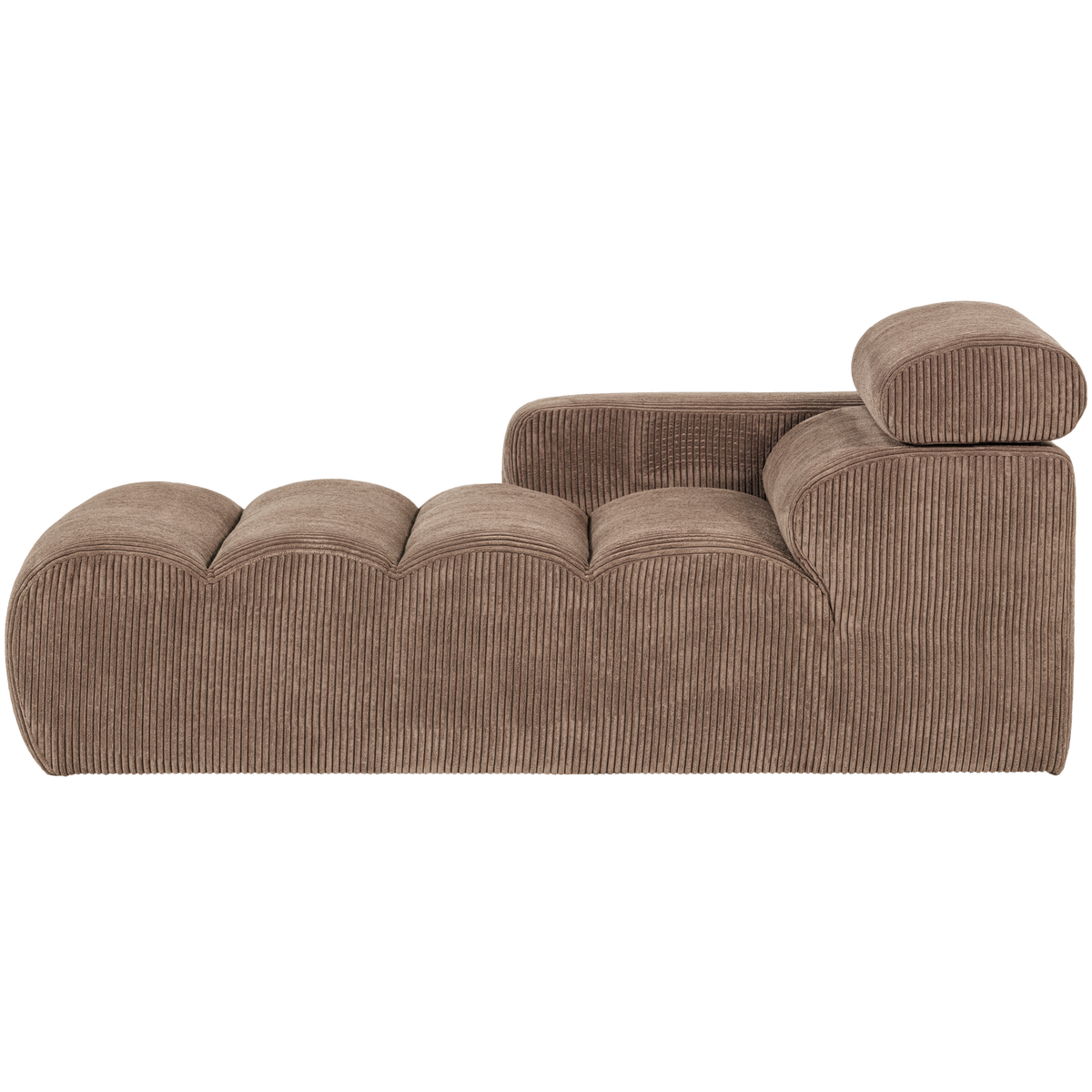 Novi Chaise Longue Element Arm Links Ribstof Taupe