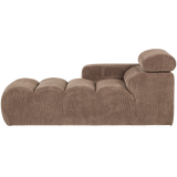 Novi Chaise Longue Element Arm Links Ribstof Taupe