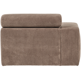 Novi Chaise Longue Element Arm Links Ribstof Taupe