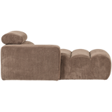 Novi Chaise Longue Element Arm Links Ribstof Taupe