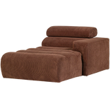 Novi Chaise Longue Element Arm Rechts Ribstof Terra